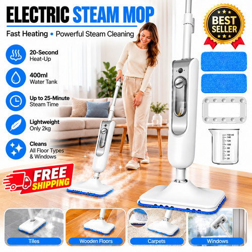 5000w steam mop 1 hot - steam,